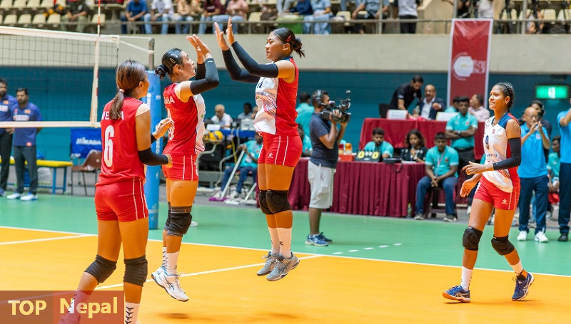 काभा महिला १९ वर्ष मुनिको च्याम्पियनसिपमा नेपालले श्रीलङ्कालाई हरायो