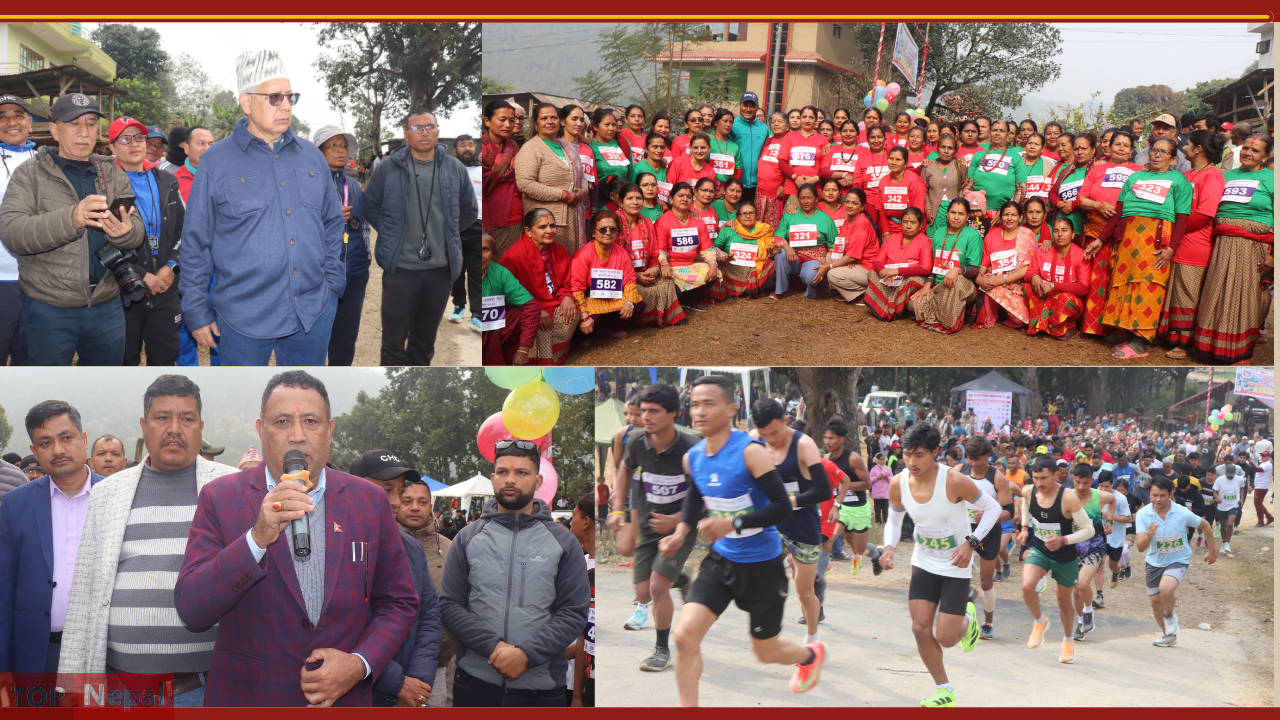 झिल्टुङ क्रसकन्ट्री दौडः पहाडी जीवनलाई चिनाउदै खेलाडी उत्पादनमा योगदान